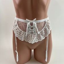 Victoria's Secret Dream Angels Garter Belt White XS /S NWT