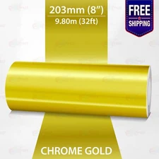 CHROME GOLD 8" PIN STRIPE Car Model Motorcycle Decal TAPE Vinyl Sticker 203mm