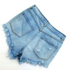 Forever 21 Girls / Young Women's Jean Shorts 28" Waist, Distressed Destroyed