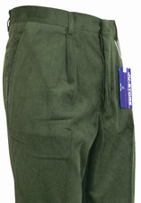 Pantalone velluto Uomo classico a coste larghe con pinces tipo duca Visconti 