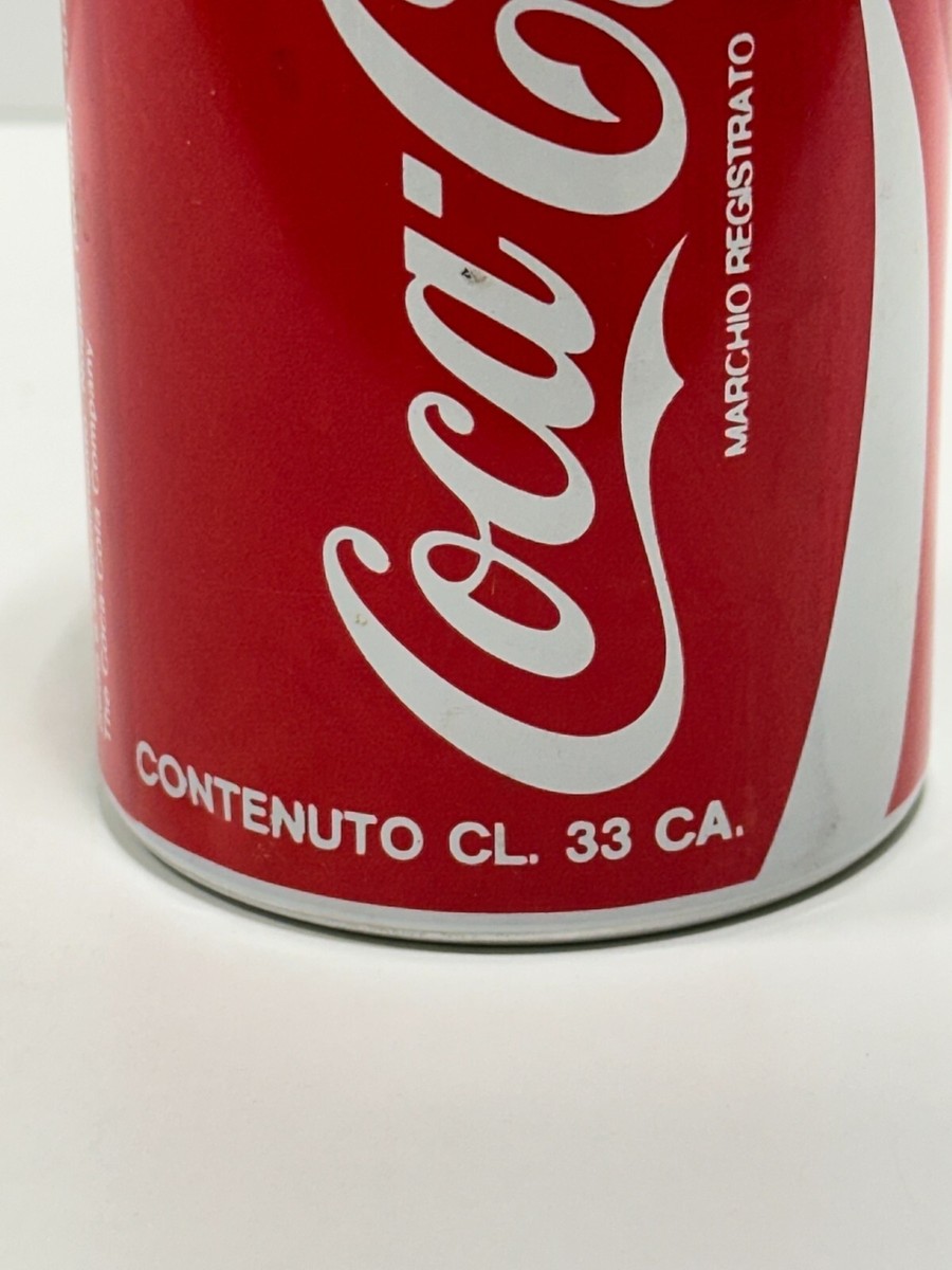 Vintage RUSSIAN Coca Cola can from 1980 Olympics Italian pull tab