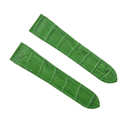 23MM Cinturino in Pelle Coccodrillo Band per 38MM CARTIER SANTOS 100 XL  Verde | eBay