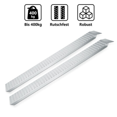 2X Auffahrrampe Laderampe Auffahrschiene Rampe Verladeschiene Motorrad 400kg