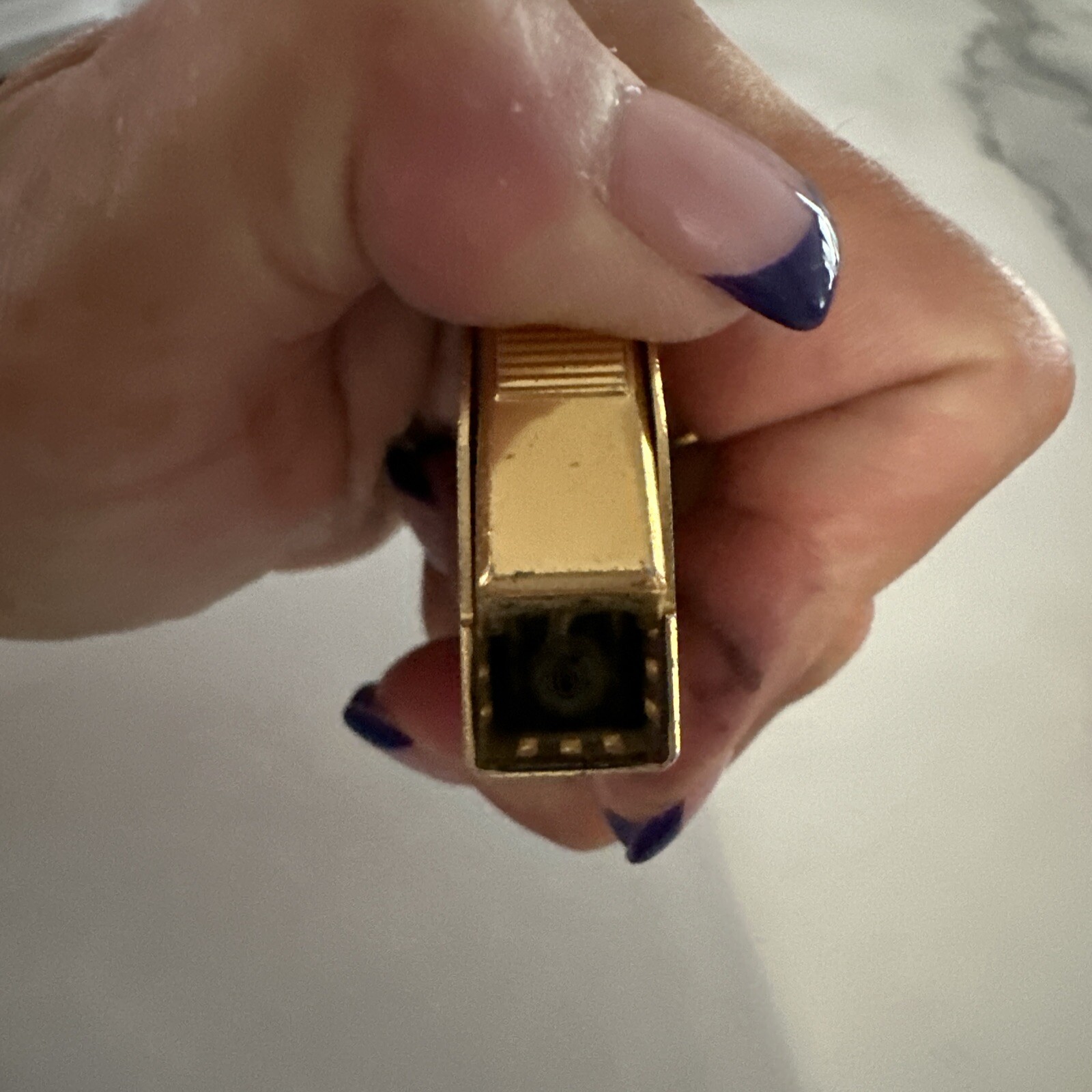 VINTAGE ELECTRONIC GAS LIGHTER ''WIN'' MARK V-GOLD PLATED-1970's. JAPAN-untested