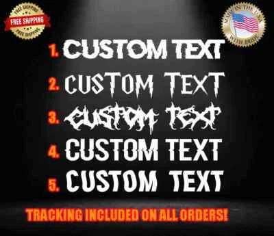 CUSTOM WINDSHIELD BANNER LETTERING GLID VINYL DECAL STICKER TEXT CAR TRUCK BOAT - Image 1 of 3