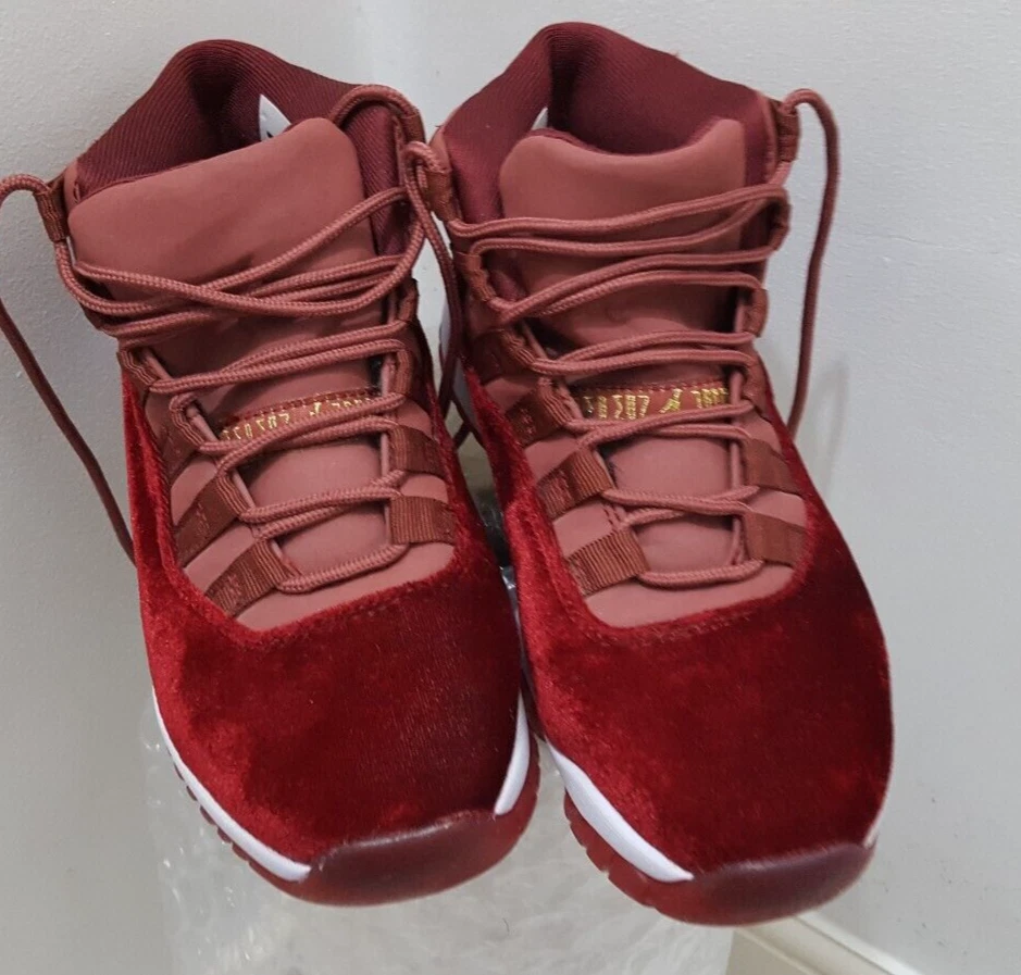 Nike Air Jordan 11 Heiress Red Velvet Size UK 3 EU 36. | eBay