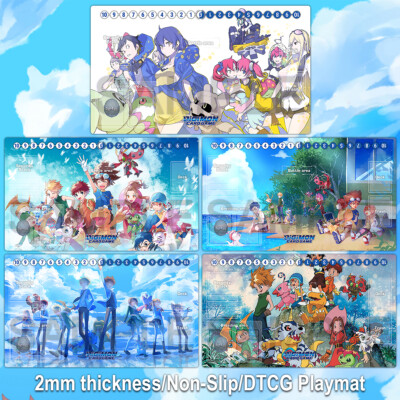 Digimon Story: Cyber Sleuth Playmat Tamers TCG Mat CCG Trading Card Game Pad Bag