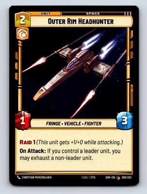 Outer Rim Headhunter Fringe Vehicle Fighter Unit Space Raid Power Attack