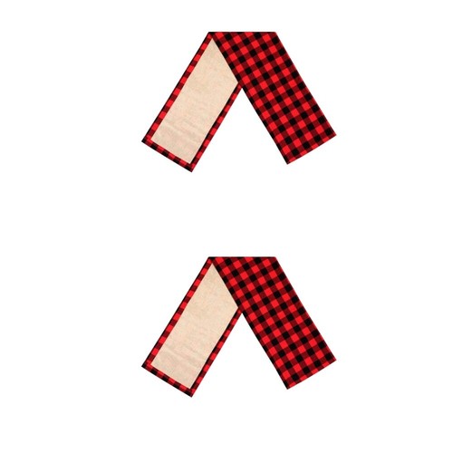 Karierten Tisch Rot Und Schwarz Plaid Tisch Runner Rot Schwarz Tisch - Bild 2 von 12