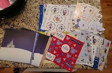 Lot 34 Walt Disney Mickey Mouse Stickers Paper Die Cuts Cruise Christmas Minnie
