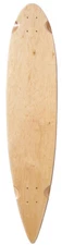 Longboard Deck Only 9" X 43" Pintail Skateboard NATURAL Cruiser