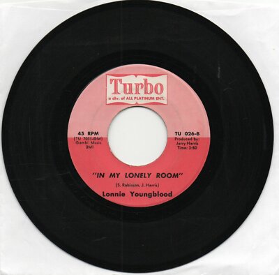 Lonnie Youngblood   In My Lonely Room  on  Turbo  Original  45
