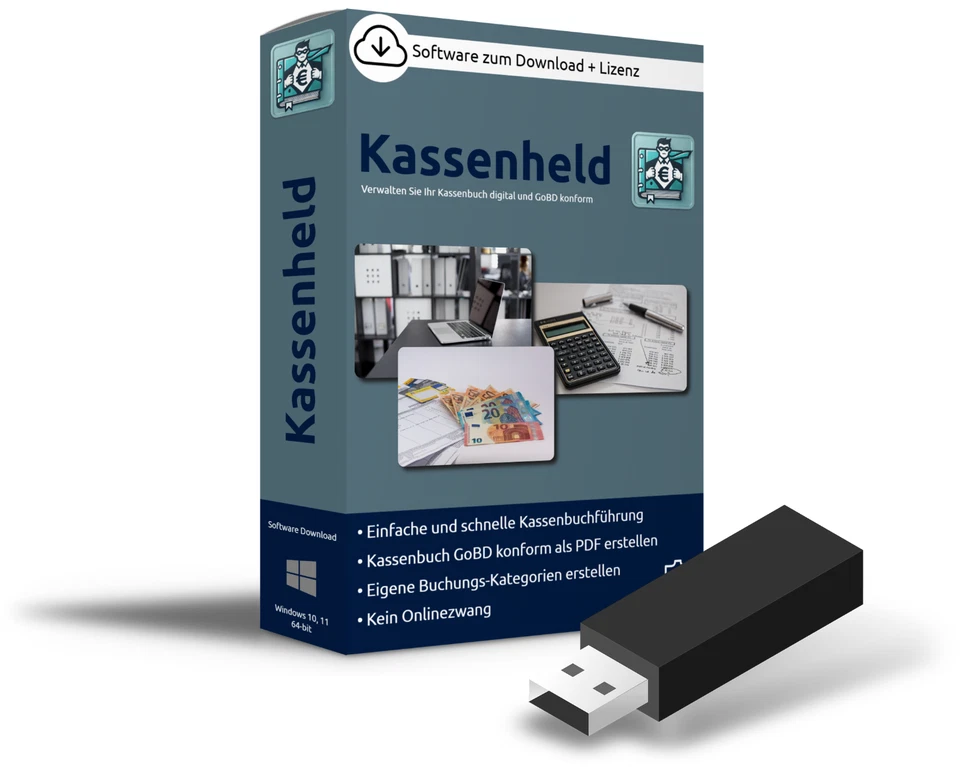 Digitales Kassenbuch GoBD Export PDF Führung des Kassenbuchs ohne EXCEL - Bild 2 von 4