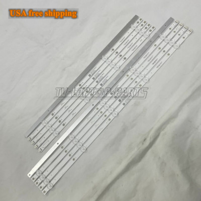 Kit/10pcs LED Backlight Strips For Insignia NS-55DF710NA19 LB55135 E4SW5518RKU 