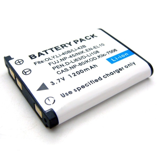 3.7v 1200mAh Battery for Nikon Coolpix S200 S203 S210 S220