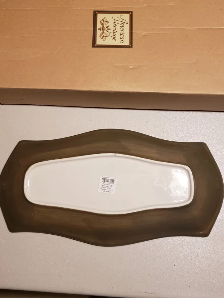 "Give Thanks" Serving Tray Dish by Amscan 13X6" Grateful NEW - Image 4 of 4