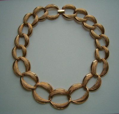 Mondäne Colliér Kette von Napier vergoldet Designer Vintage TRAUMHAFT !!!