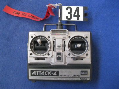 FUTABA ATTACK-4 NP-T4NBL TRANSMITTER - UNTESTED - AS IS--FOR PARTS