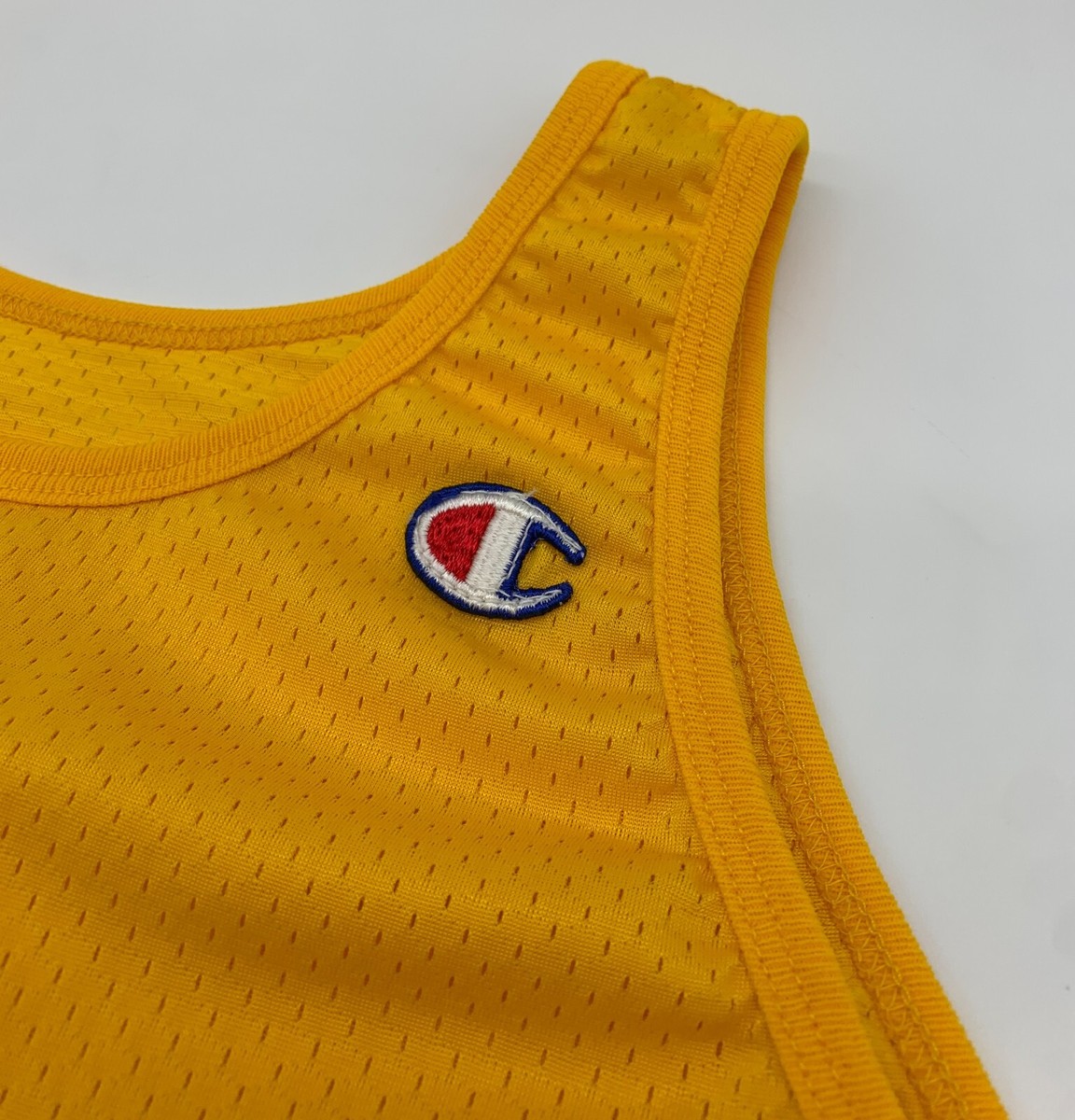 Vintage 80s 90s Champion Mens Large Color Block Mesh Tank Top