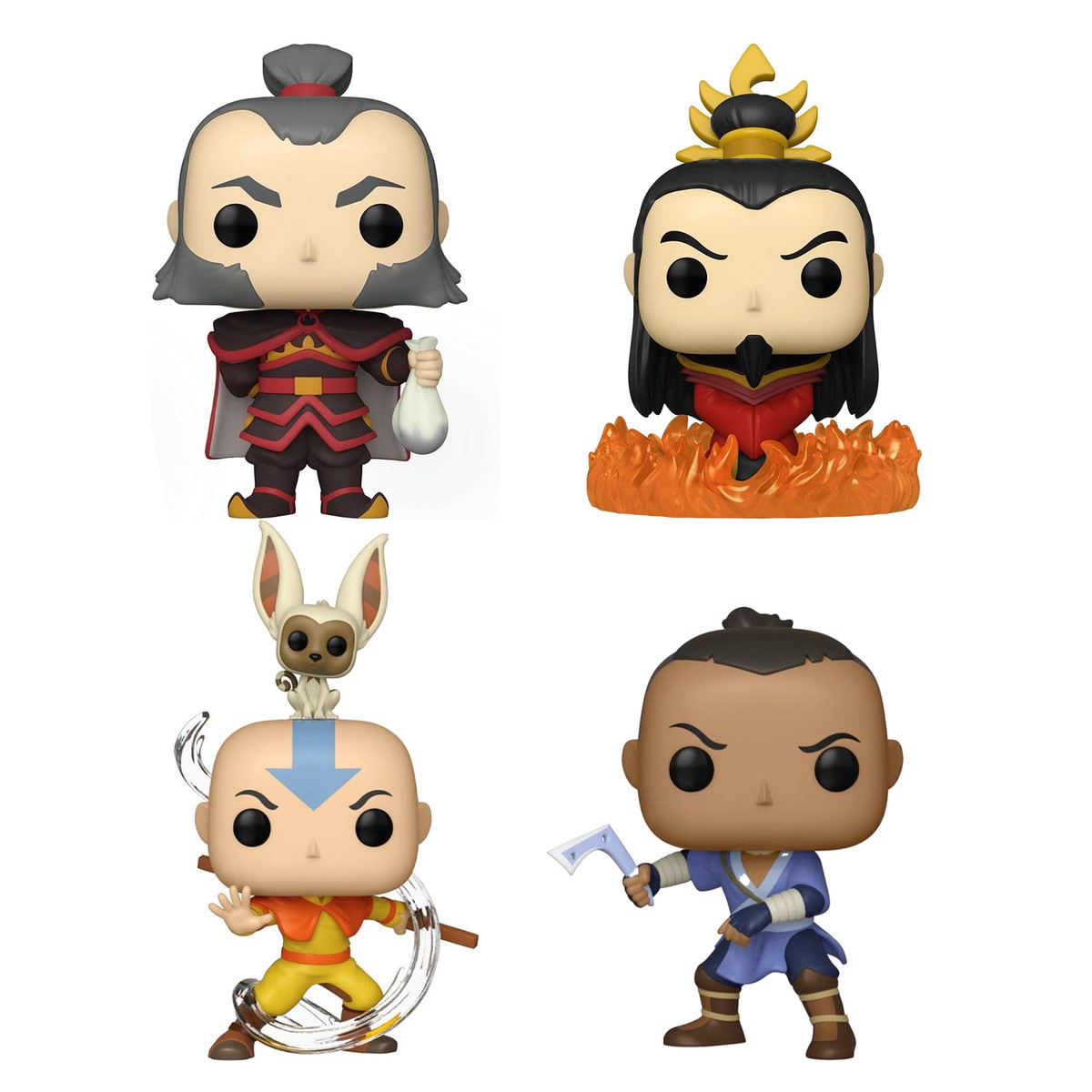 FUNKO POP キャラクター4種セット Amazon.com: Funko Aang w/ Momo: Avatar - The Last Airbender