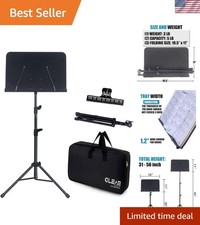 Durable Portable Music Stand for Kids  Adults - Adjustable 20" to 45" Height