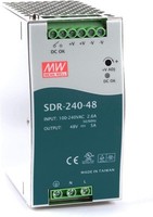 Mean Well SDR-240-48 Hutschienennetztel 240W 48V 5A; Din-Rail Schaltnetzteil