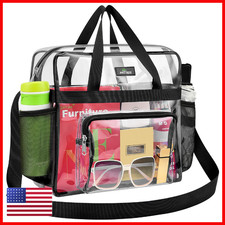 May Tree Clear Bag For Stadium Events 12612 Clear Tote Lunch Bag Reinforced