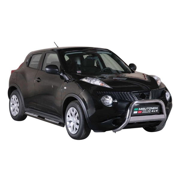 Edelstahl Seitenschweller Schwellerrohre FüR Nissan Juke 2010-2019 Schwarz-image