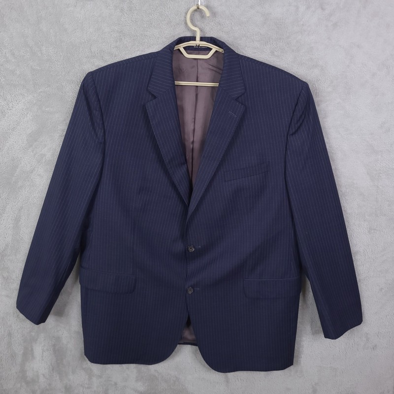 Cremieux loro piana blazer mens 44L- 50  Blue button front 100% wool Canada