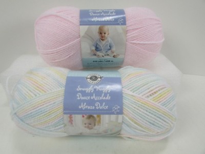 Loops & Threads Snuggly Wuggly Yarn Lot - Pink Rose & Baby Pastel - Light 3