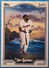 2025 Topps X Bob Ross the Joy of Baseball - Jhonkensy Noel #81 (RC)