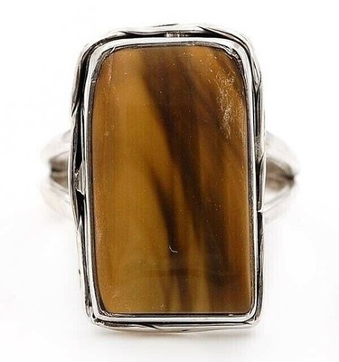 Natürlicher Royal Imperial Jaspis 925 Sterling Silber Ring Gr. 6,5