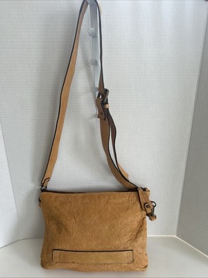 MAXON COLLECTION Made Italy Leather Crossbody Shoulder  Bag Color Gold Yellow