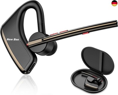 New bee Bluetooth Headset mit Mikrofon Bluetooth V5.2 Wireless Headset 24Hrs