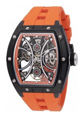 Invicta S1 Rally Automatic Men's Watch w/ Skeleton Dial 44mm Orange Black 49020