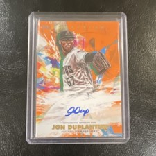 2020 Topps Inception Jon Duplantier Orange /50 Rookies Autograph Baseball
