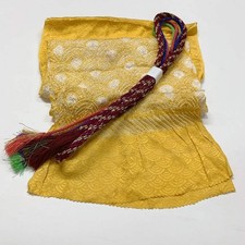 6504 Japanese Kimono Accessory Obiage and Obijime 2-piece Set Silk Shibori