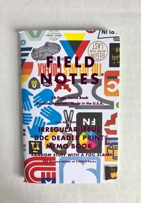 Field Notes Irregular Issue Single DDC Deader Print Pretty Much Anything Unused