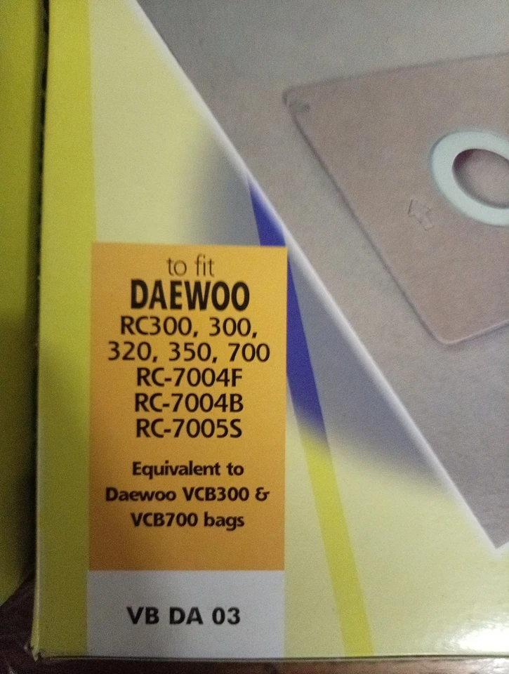 Bolsas para aspiradoras Daewoo Foto 3 de 4