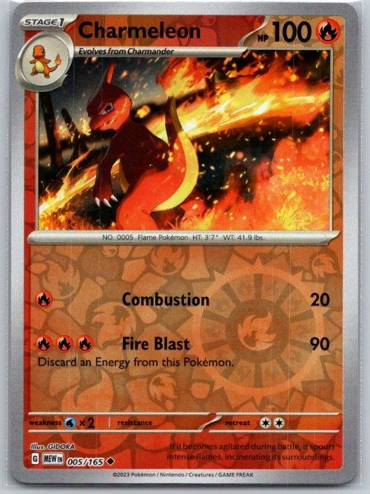 Pokémon Charmeleon Pokémon TCG Individual Collectible Card Game