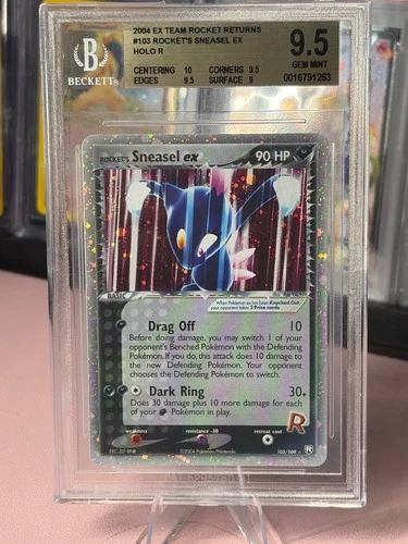 ROCKET'S SNEASEL EX HOLO BGS 9.5 TEAM ROCKET RETURNS #103 [POP 6, PSA 10 $5K]