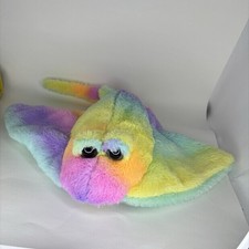 Petting Zoo Rainbow Stingray Plush Stuffed Animal Toy Soft 22  Ocean Fish