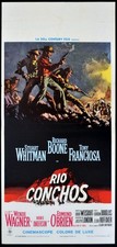 RIO CONCHOS 1964 Richard Boone, Stuart Whitman, Anthony Franciosa LOCANDINA
