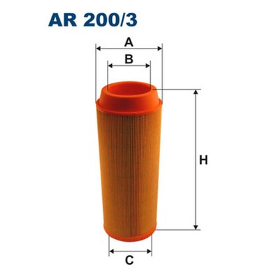 ORIGINAL  Filtron AR 200/3 Luftfilter, Ansaugluftfilter passend für Aebi TT