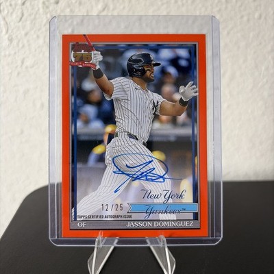 Topps 75 Years Jasson Dominguez Autograph /25 Short Print New York Yankees