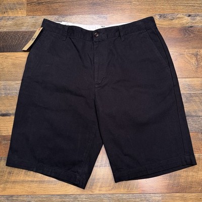 Dockers Shorts Mens 32 Black Smartphone Pocket Mid Rise New