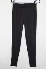 NWOT Lands' End Sz XS 2-4 27x31 Slinky Black Leggings Lightweight Ankle Length
