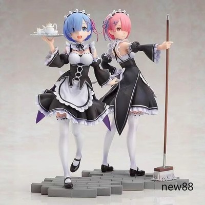 Re:ZERO - Starting Life in Another World Anime Rem Ram Maid Costume Figure Gift