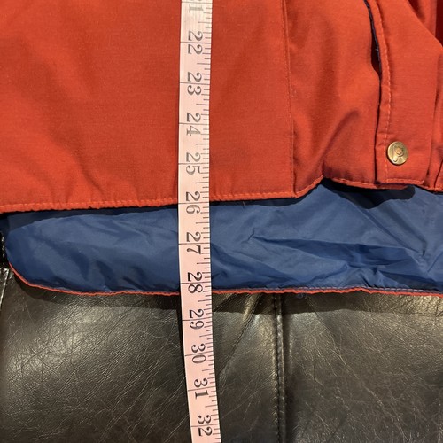 Vintage 80s PENFIELD goose down puffer vest Ski Jacket Red XL USA Made Coat - Picture 7 of 10