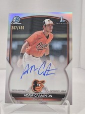 2023 Adam Crampton 1st BOWMAN⚾️CHROME REFRACTOR ON CARD AUTO NUMBERED 307/499!💎